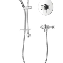 Triton Vitino Mini Rear-Fed Concealed/Exposed Chrome Thermostatic Mixer Shower