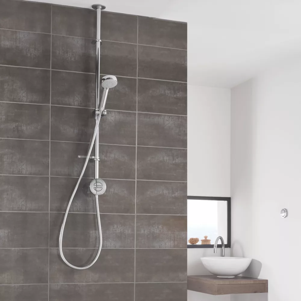 Aqualisa Smart Link HP/Combi Ceiling-Fed Chrome Thermostatic Smart Shower - Image 2