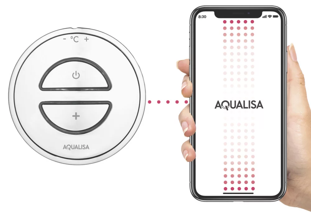 Aqualisa Smart Link HP/Combi Ceiling-Fed Chrome Thermostatic Smart Shower - Image 5