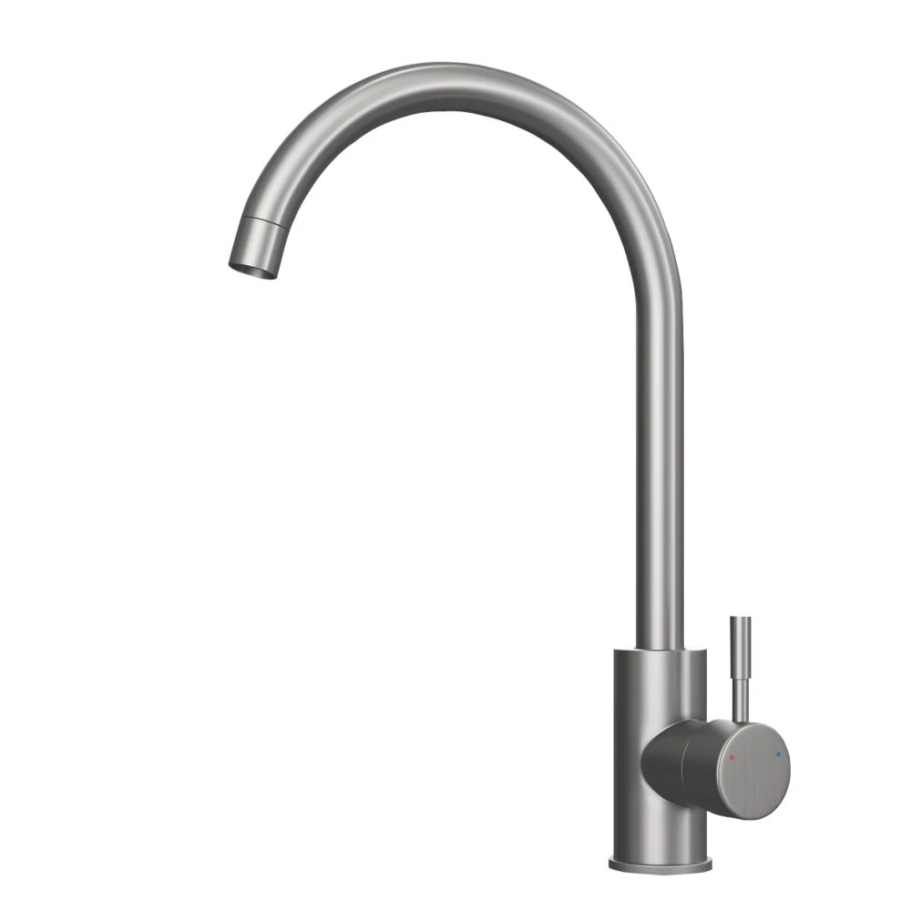 ETAL Holly Single Lever Mono Mixer Kitchen Tap Brushed Steel