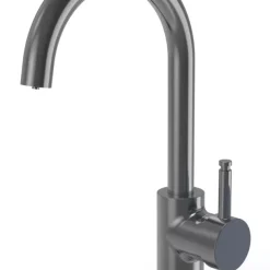 ETAL Single Lever 3-in-1 Hot Water Kitchen Tap Gun Metal