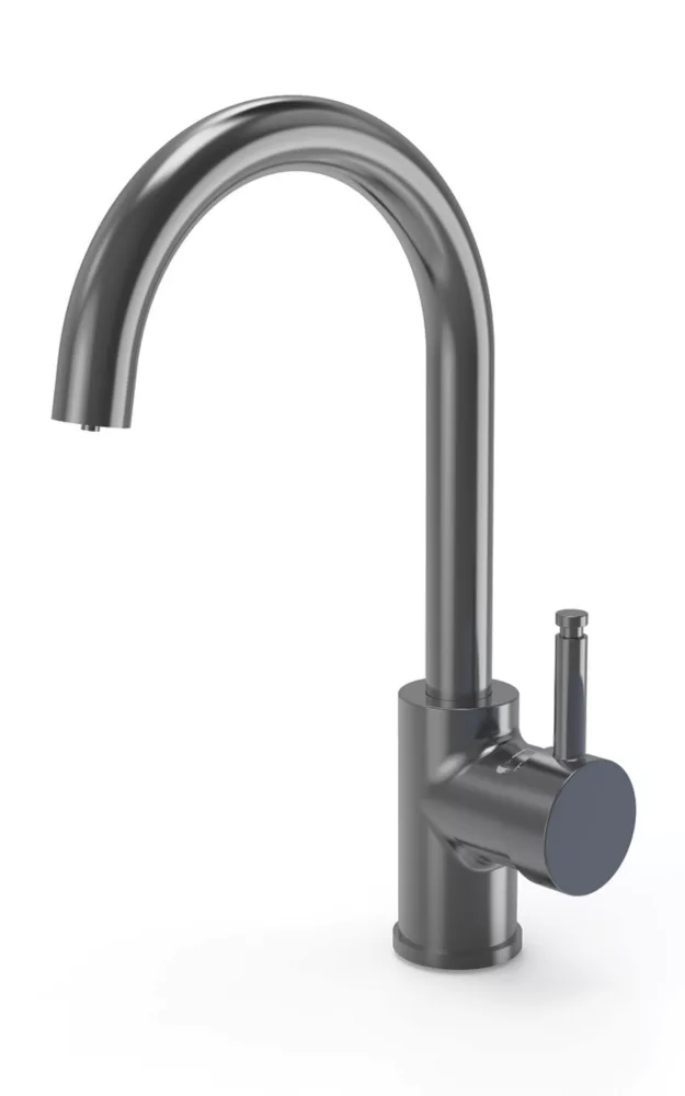 ETAL Single Lever 3-in-1 Hot Water Kitchen Tap Gun Metal