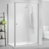 Triton Neo Six Framed Offset Quadrant Sliding Door Shower Enclosure Reversible Chrome 1200 X 760 X 1850mm