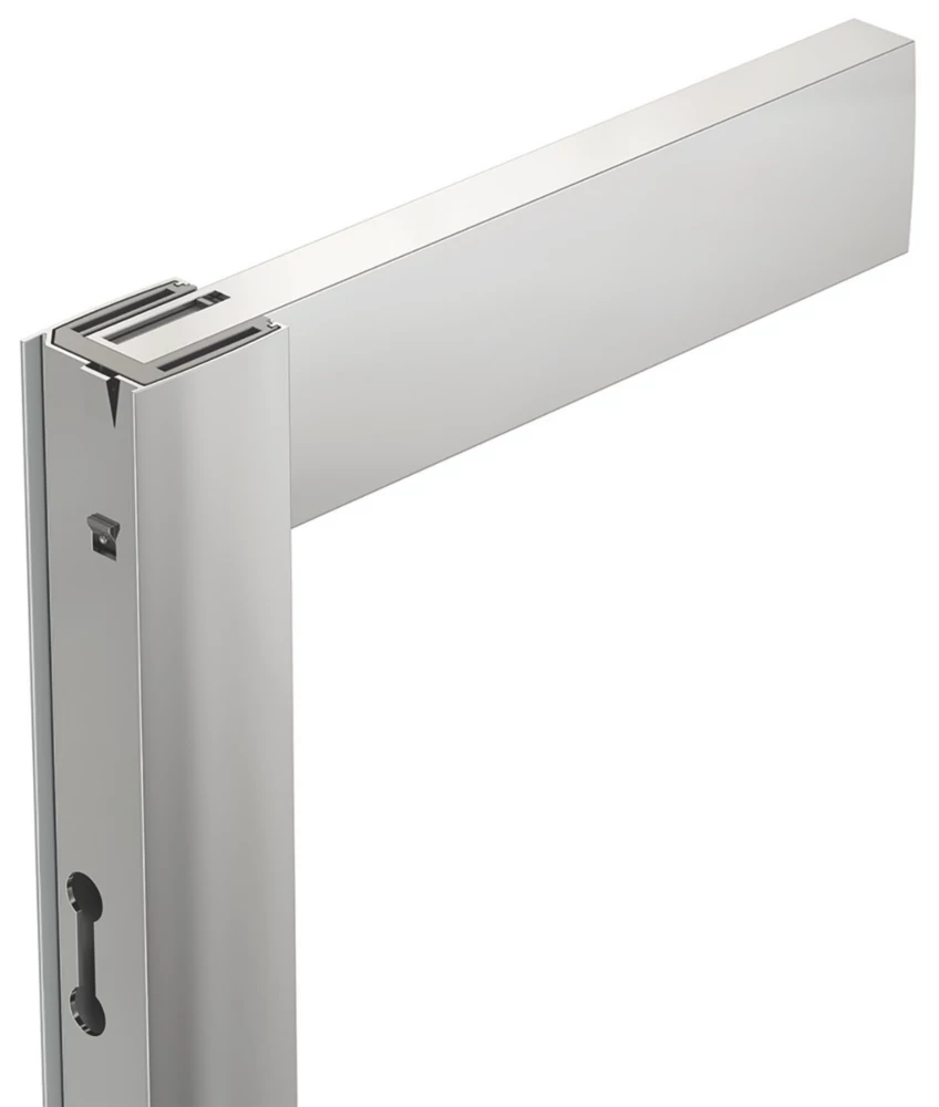 Triton Fast Fix Framed Offset Quadrant 2-Door Shower Enclosure Non-Handed Chrome 1000 X 800 X 1900mm - Image 2