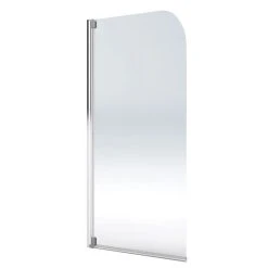 Aqualux Aqua 4 Semi-Framed Silver Bathscreen 1400 X 800mm