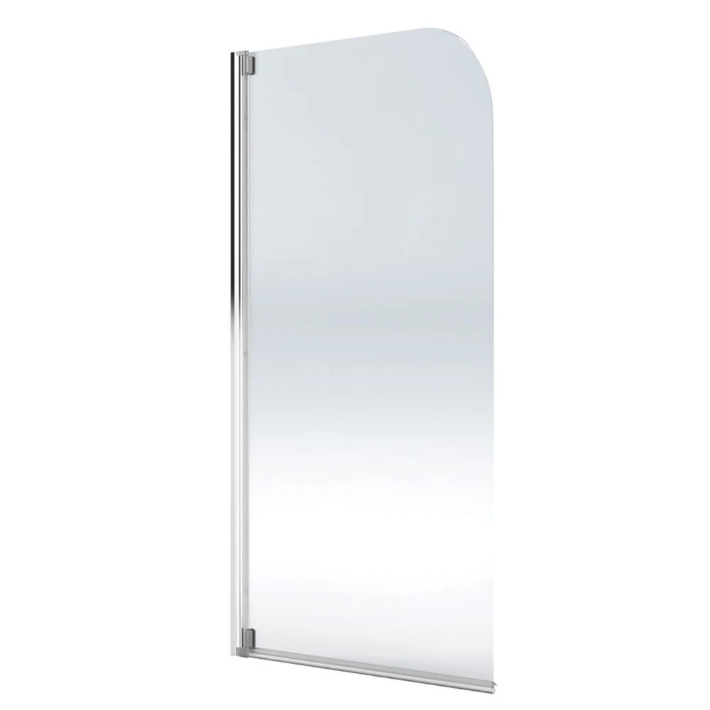 Aqualux Aqua 4 Semi-Framed Silver Bathscreen 1400 X 800mm