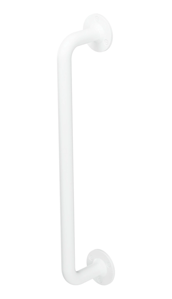 Rothley Angled Household Steel Grab Rail Matt White 457mm