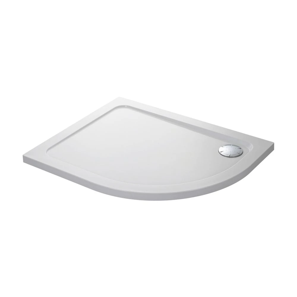 Mira Flight Low Offset Quadrant Shower Tray LH White 1200 X 900 X 40mm