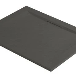 Mira Flight Level Rectangular Shower Tray Textured Slate Grey 1400 X 760 X 25mm