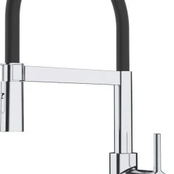 Franke Lina Pull-Out Kitchen Tap Chrome And Black