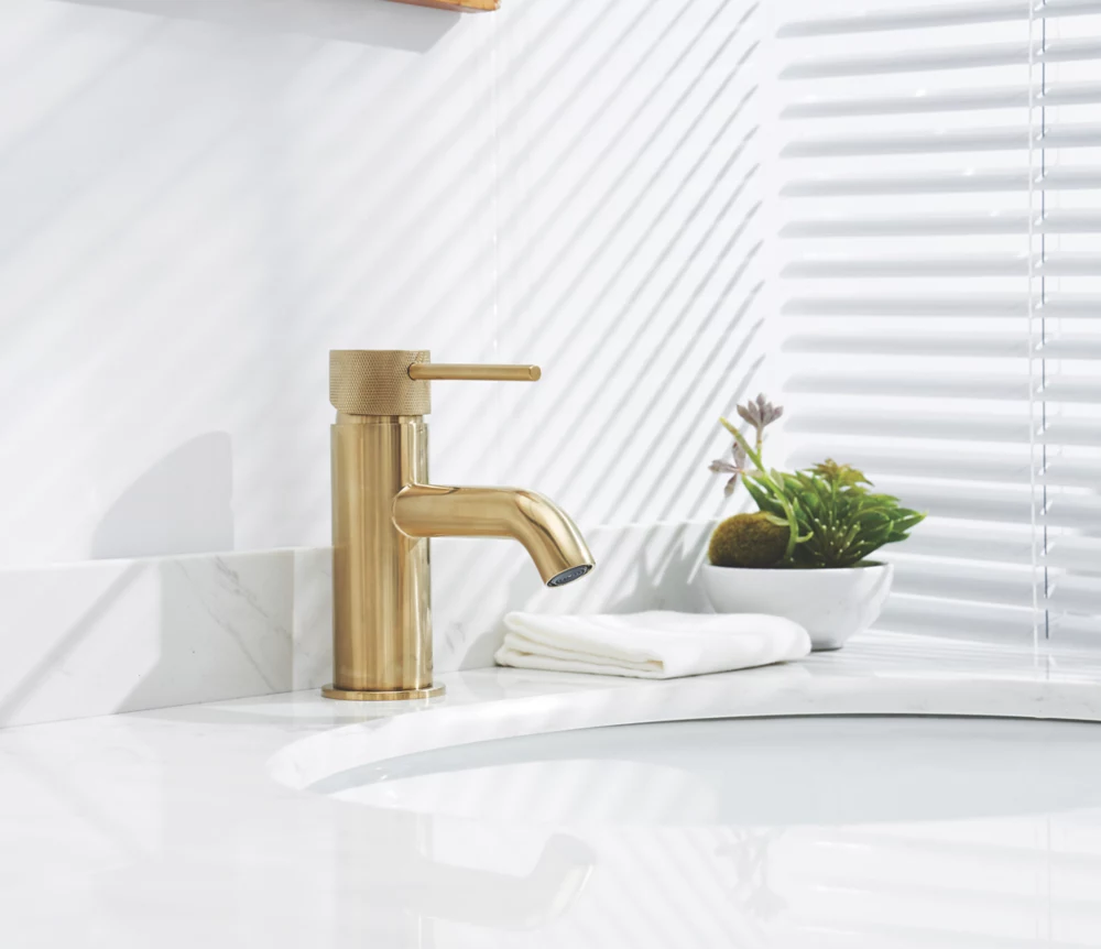 Swirl Hurst Basin Mono Mixer Gold - Image 3