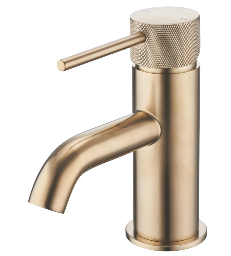 Swirl Hurst Basin Mono Mixer Gold