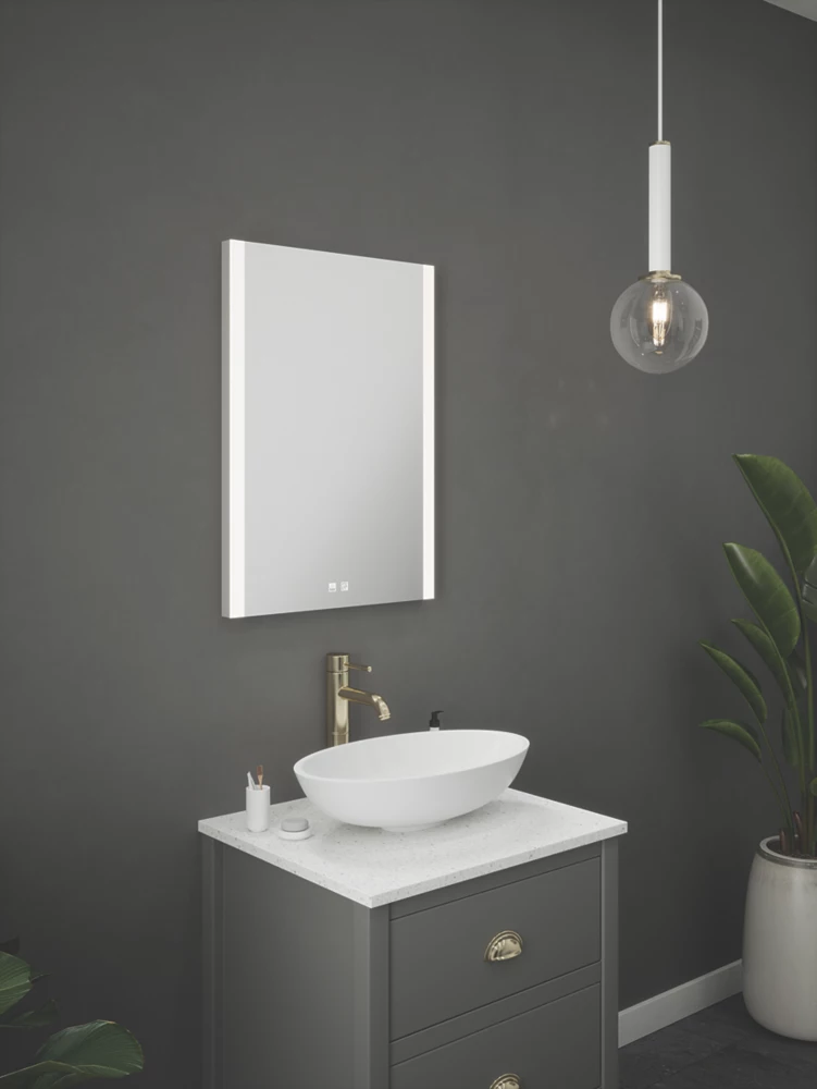 Light Tech Mirrors Wesley 2 Rectangular Illuminated LED Mirror With 2000lm LED Light 500 X 700mm - Image 3