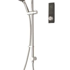 Triton H2ome Gravity-Pumped Ceiling-Fed Single Outlet Black Thermostatic Digital Mixer