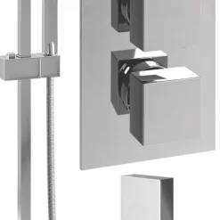 ETAL Spahr Rear-Fed Concealed Polished Chrome Thermostatic Mixer Shower