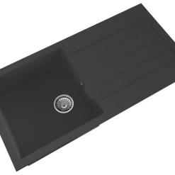 ETAL Comite 1 Bowl Granite Composite Kitchen Sink Black Reversible 1000 X 500mm
