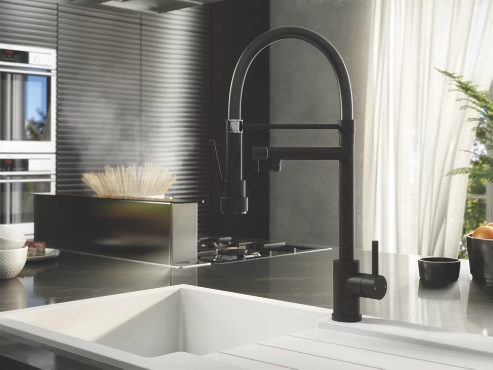 ETAL Goda Multi-Use Kitchen Mixer Tap Matt Black - Image 3