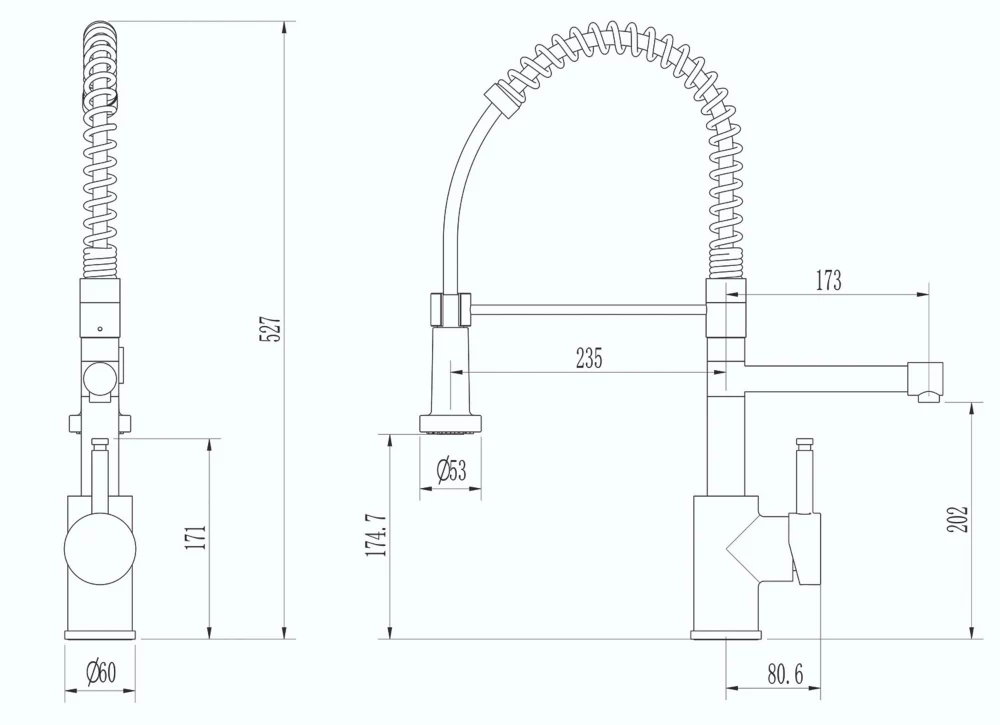 ETAL Multi-Use 3-in-1 Hot Water Kitchen Tap With Handset Matt Black - Image 4