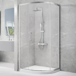 Triton Neo Eight Framed Offset Quadrant Sliding Shower Door Chrome 1200 X 1900mm