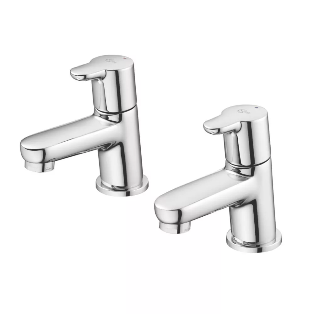 Ideal Standard Concept Basin Pillar Taps Chrome