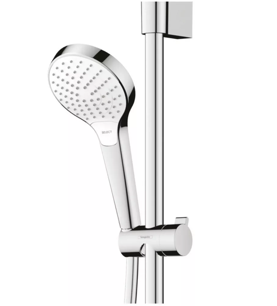 Hansgrohe Waterforms HP Rear-Fed Exposed Chrome Thermostatic Mixer Shower - Image 2