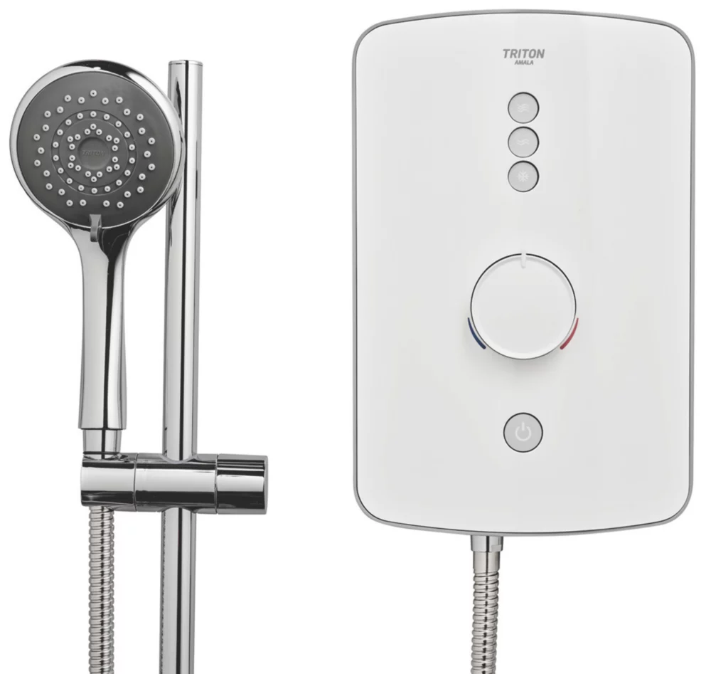 Triton Amala Gloss White 9.5kW Electric Shower - Image 2