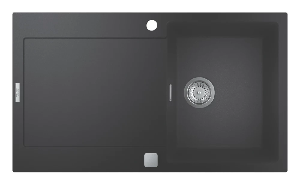Grohe K500 1 Bowl Granite Composite Sink Black Reversible 860 X 500mm