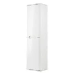 Essentials Curve Tall Unit White Gloss 350 X 250 X 1200mm