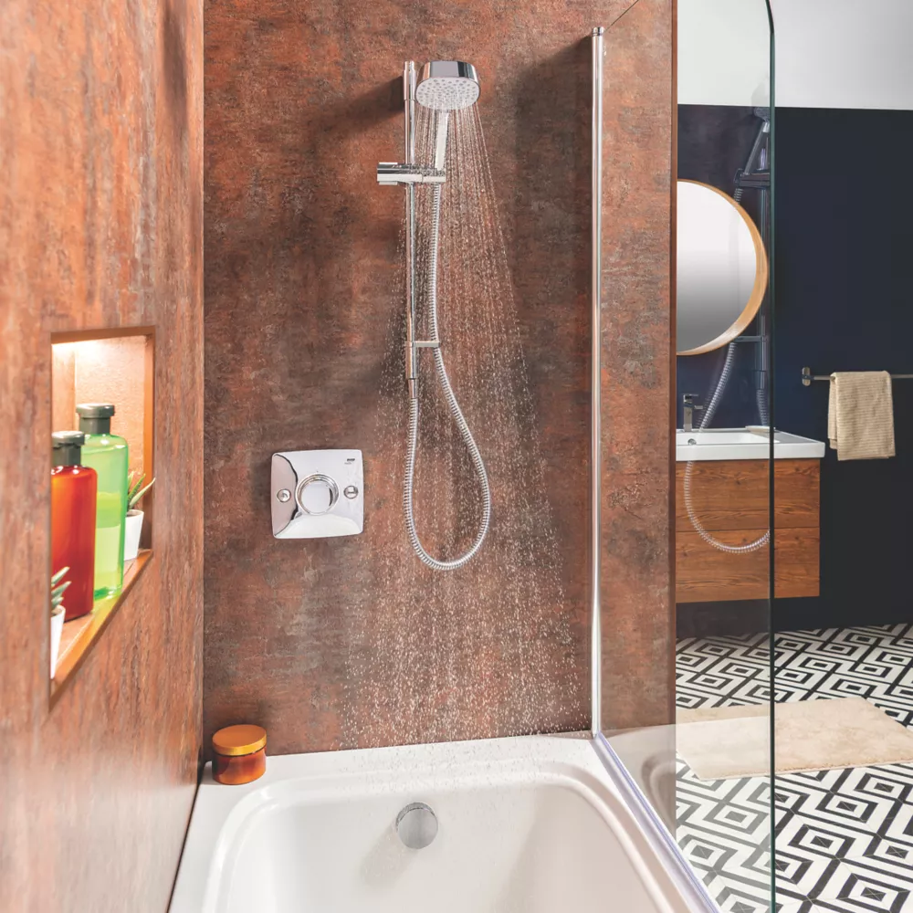 Mira Evoco Rear-Fed Concealed Chrome Thermostatic Built-In Mixer Shower & Bath Fill - Image 2