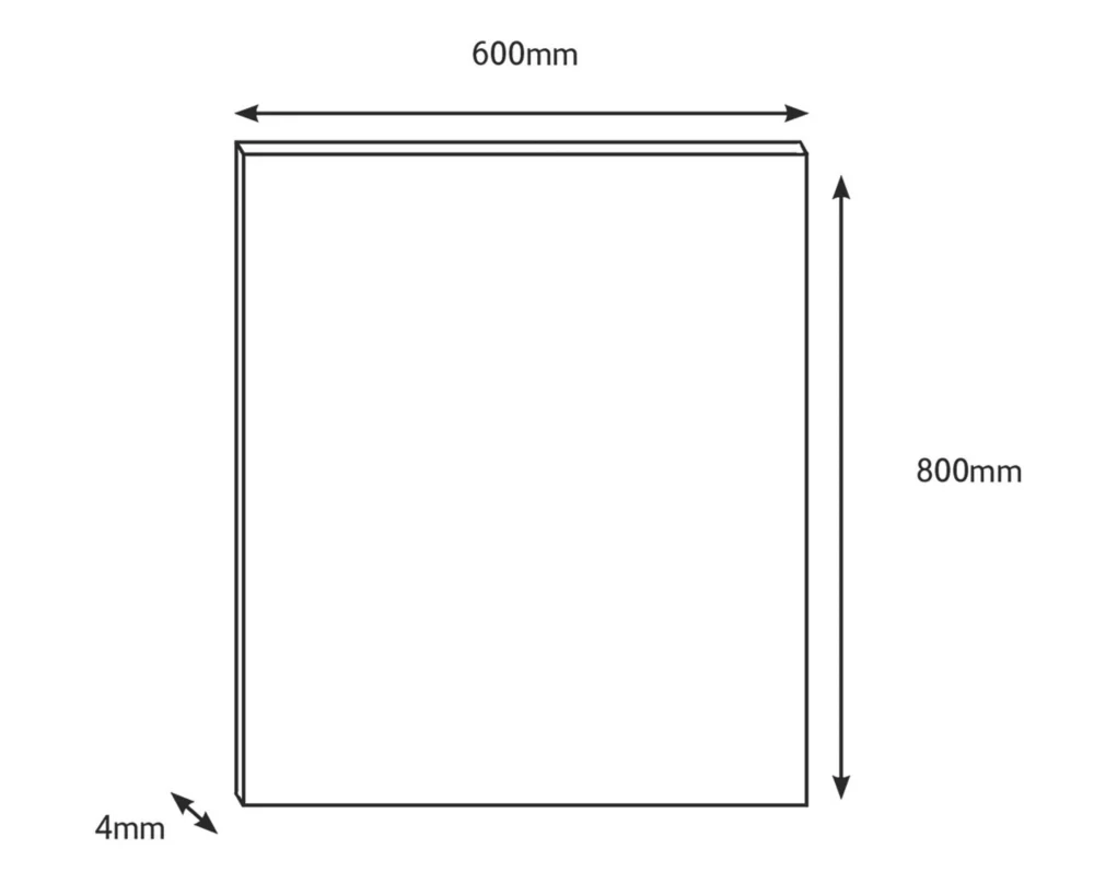 Splashwall Grey / White / Black Alloy Splashback 600 X 800 X 4mm - Image 3