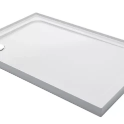 Mira Flight Low Corner Waste Rectangular Shower Tray With Upstands White 1200 X 800 X 40mm