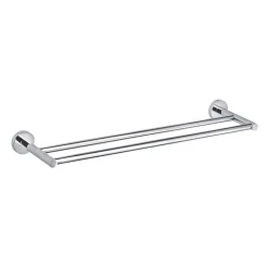 Aqualux Perth Double Towel Bar Chrome 66 X 6 X 14.5cm