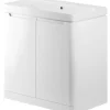 Essentials Floorstanding Vanity Unit & Basin White Gloss 805 X 460 X 840mm