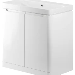 Essentials Floorstanding Vanity Unit & Basin White Gloss 805 X 460 X 840mm