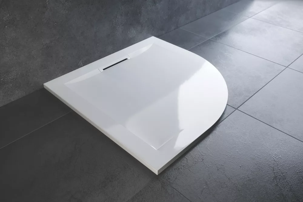 Mira Flight Level Quadrant Shower Tray White 800 X 800 X 25mm - Image 2