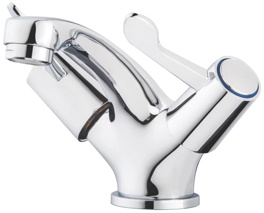 Exquisite Swirl Commercial Basin Mono Mixer Tap With Clicker Waste