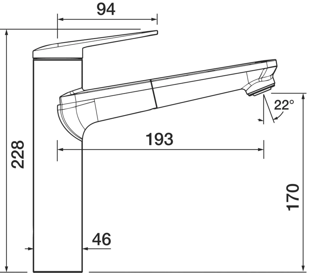Clearwater Levant LEV20CP Single Lever Tap With Pull-Out Chrome - Image 4