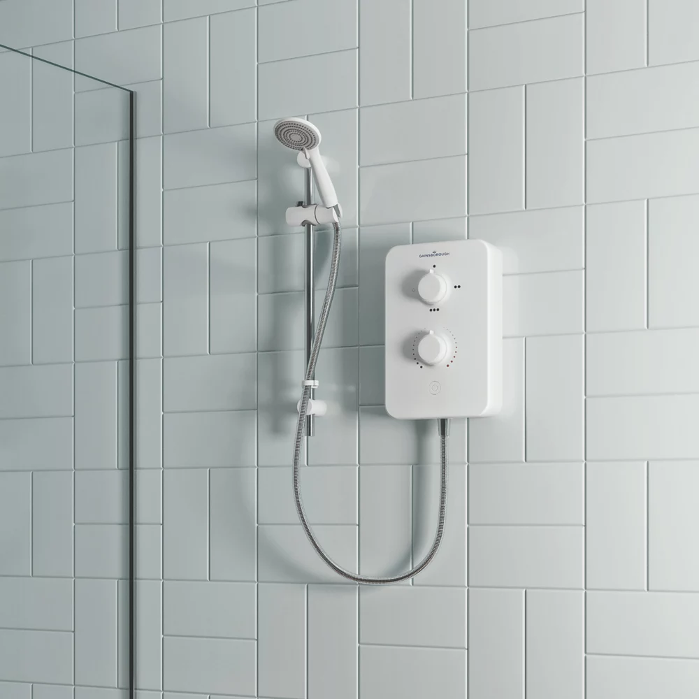 Gainsborough Slim Duo White 10.5kW Electric Shower - Image 5