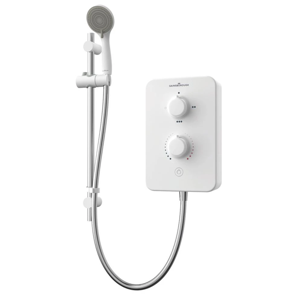 Gainsborough Slim Duo White 10.5kW Electric Shower