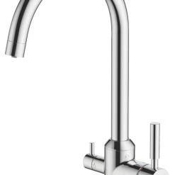 BWT 3-Way Deck-Mounted Filter Tap Chrome