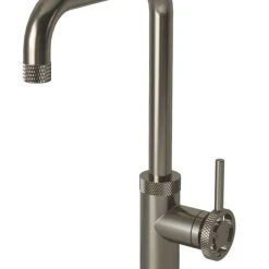 ETAL Caprise Industrial Style Kitchen Mixer Tap Brushed Steel