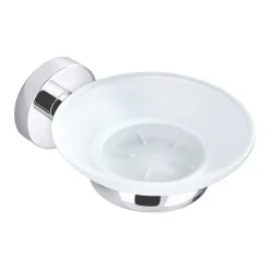 Aqualux Perth Glass Soap Holder Chrome