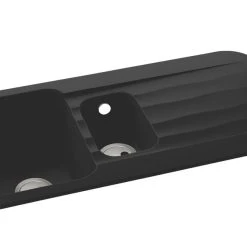 Abode Dune 1.5 Bowl Granite Composite Kitchen Sink Black Reversible 1000 X 500mm