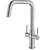 Clearwater Topaz U-Spout Monobloc Mixer Tap Brushed Nickel PVD