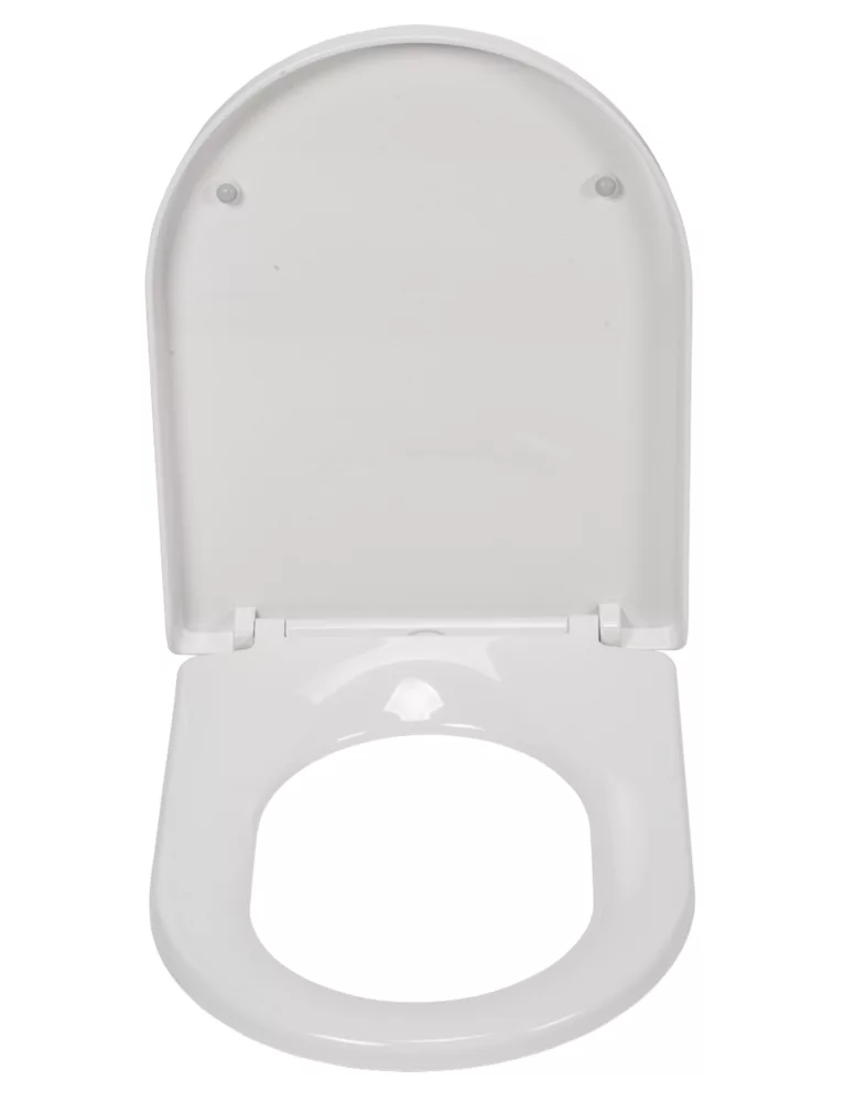 Croydex Telese Soft-Close With Quick-Release Toilet Seat Polypropylene White - Image 3