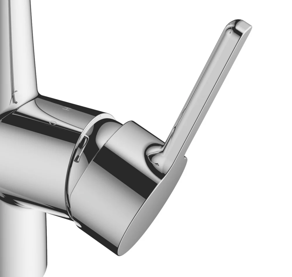 Essentials Oxford Pull-Out Spray Mono Mixer Kitchen Tap Chrome - Image 2