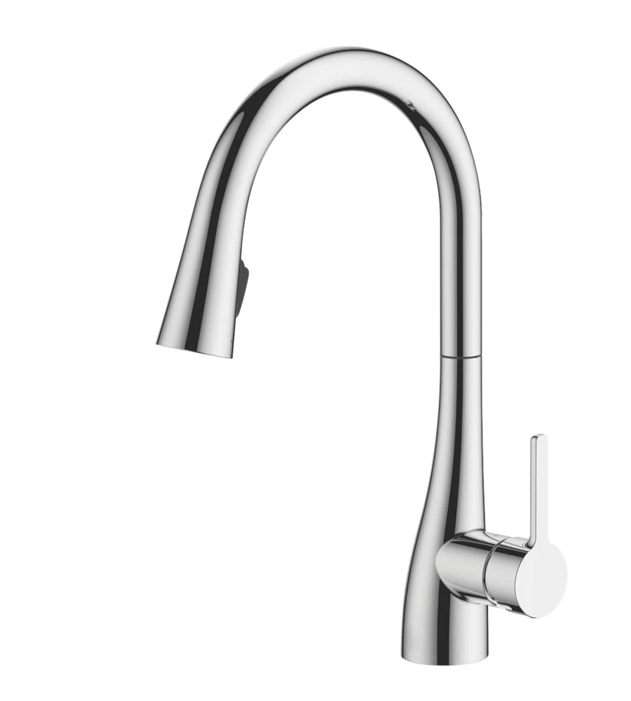Essentials Oxford Pull-Out Spray Mono Mixer Kitchen Tap Chrome