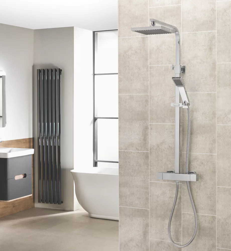 Aqualisa Sierra Rear-Fed Exposed Chrome Thermostatic Bar Diverter Mixer Shower - Image 5