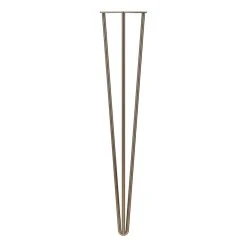 Rothley 3-Pin Hairpin Worktop Leg Antique Brass 710mm