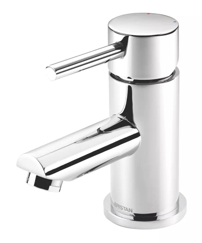Bristan Blitz Basin Mono Mixer Tap With Clicker Waste Chrome